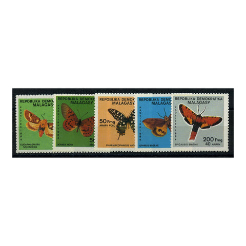 Malagasy 1984 Butterflies u/m. SG521-5