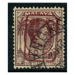 Malaya Japaneese Occ 1942 'Strait Settlements'10c Dull purple, fine cds used. SGJ152a