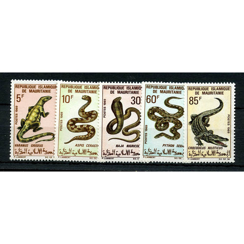 Mauritania 1969 Reptiles, mtd mint. SG327-31