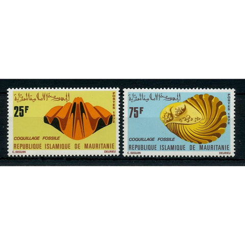 Mauritania 1972 Fossil Shells, mtd mint. SG409-10