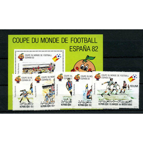 Mauritania 1980 World Cup Football, mtd mint. SG668-72+ MS673