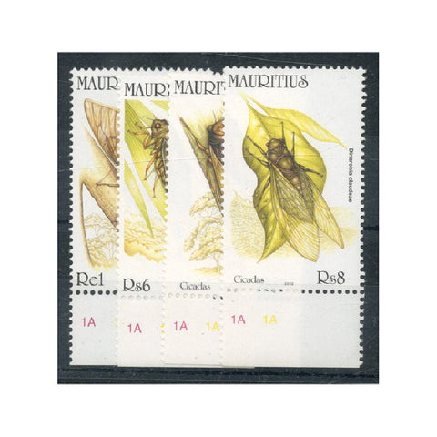 Mauritius 2002 Cicadas, u/m SG1074-77