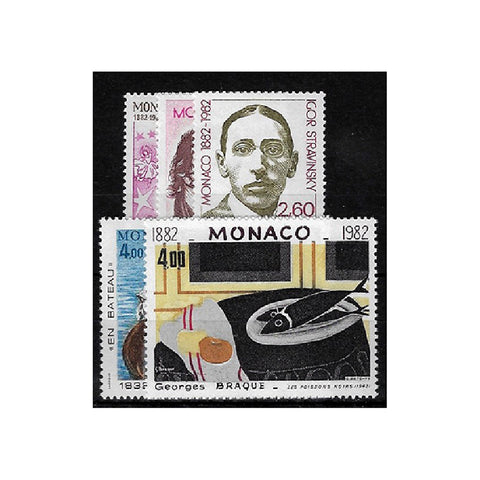 Monaco 1982 Belle Epoque (1st series), u/m SG1582-83