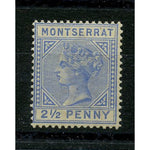 Montserrat 1884-85 2_d Ultramarine mtd mint, slight gum toning. SG10