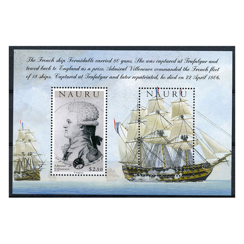 Nauru 2005 Battle of Trafalgar, u/m. SGMS589