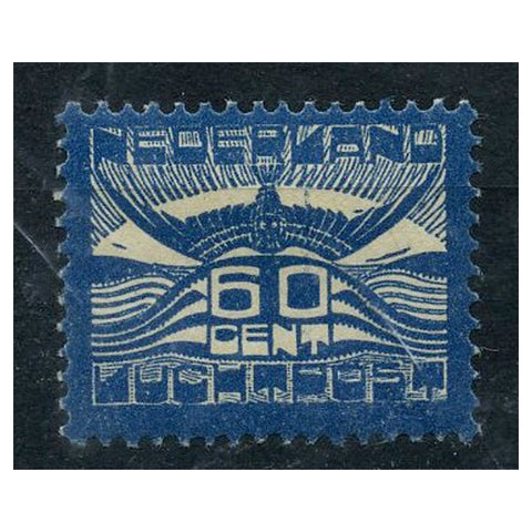 Netherlands 1921 60c Blue, air, fresh mtd mint. SG241