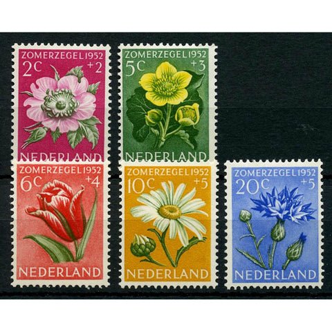 Netherlands 1952 Flowers, fresh mtd mint. SG749-53