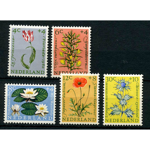 Netherlands 1960 Flowers, fine mtd mint. SG893-97