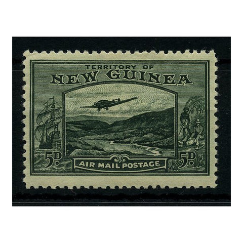 New Guinea 1939 Airmail 5d Deep green, fresh mtd mint. SG218