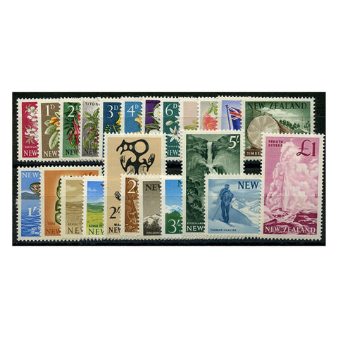 NZ 1960-66 Set to £1 (23v),Ê lightly mtd mint SG781-802