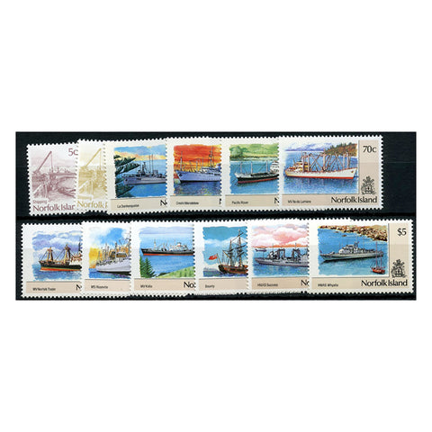 Norfolk Is 1990 Ships, u/m. SG483-94