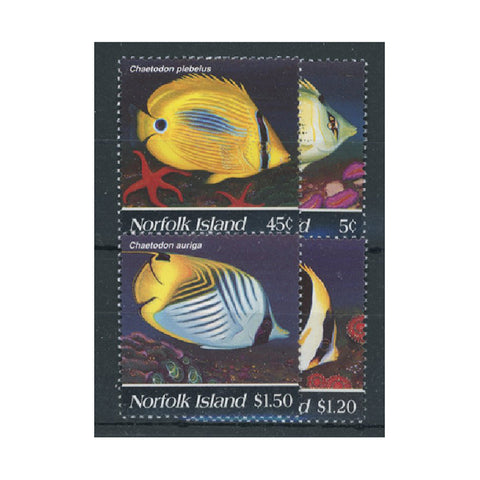 Norfolk Island 1995 Butterflyfishes, u/m SG591-4