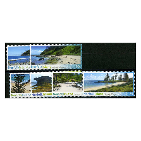 Norfolk Is 2013 Shorelines, u/m. SG1172, 1174, 1176-77 +1180 (part set)