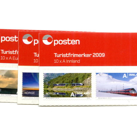 Norway 2009 Tourism Booklets (3), u/m SG1711-16 x 5