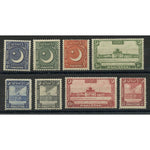 Pakistan 1949-53 Definitive issue to 12a, fine mtd mint. SG44-51