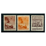 Poland 1953 European boxing championship, u/m. SG809-811