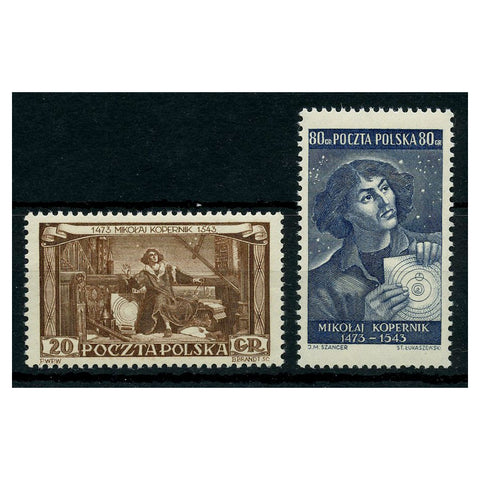 Poland 1953 Copernicus (astronomer) u/m. SG812-13