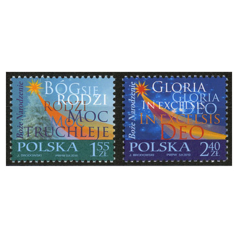 Poland 2010 Christmas, u/m. SG4441-42