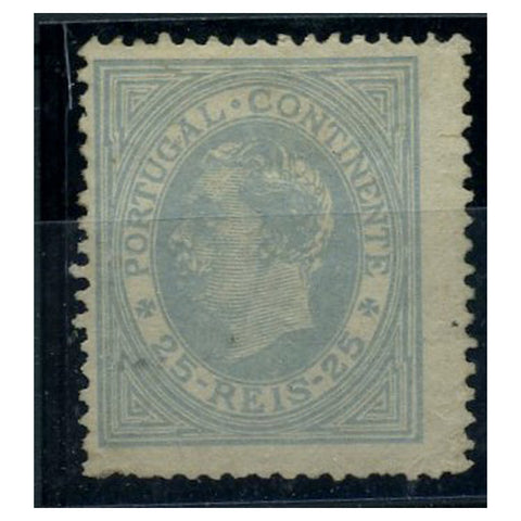 Portugal 1880-82 25r Bluish grey, perf 13? mtd mint. SG187