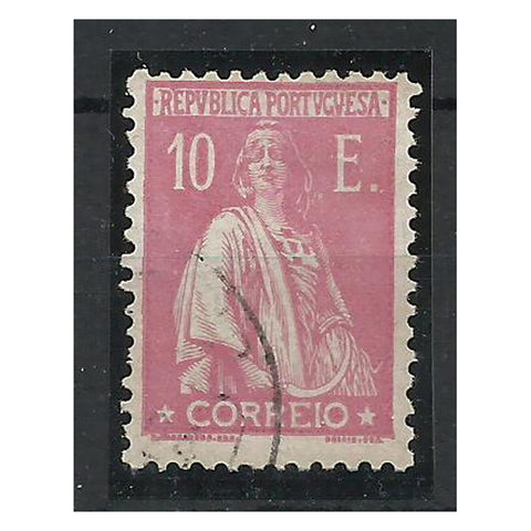 Portugal 1917-26 Ceres 10E Rose, fine cds used. SG576