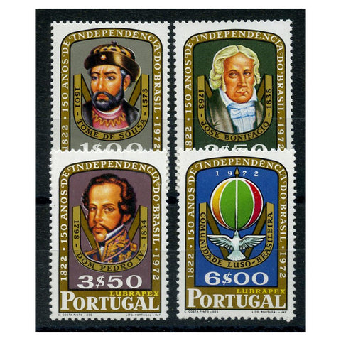 Portugal 1972 Brazilian Independence, u/m. SG1485-88