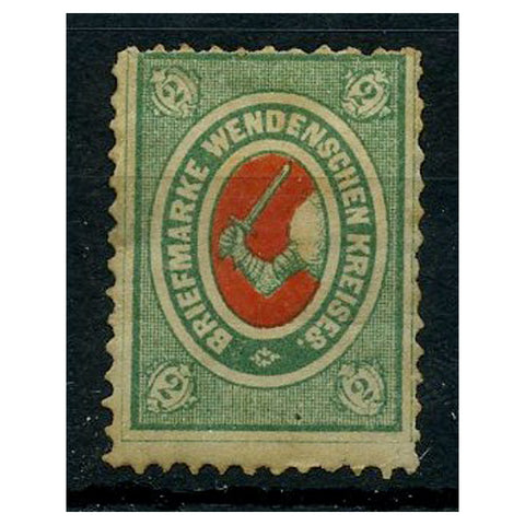 Russia (Wenden) 1875 2k 'Top right figure deformed' variety, mtd mint. SG9b