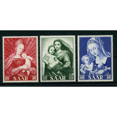 Saar 1954 Marian Year, mtd mint. SG348-50