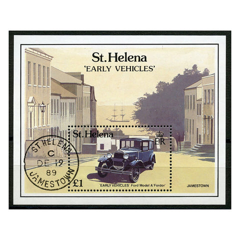 St Helena 1989 Early Vehicles, cto. SGMS557