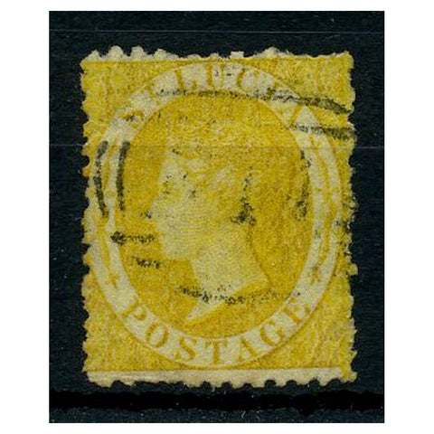 St. Lucia 1864-76 (4d) yellow Perf 12½ good to fine used with a few reduced perfs. SG12