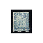 Saint Vincent 1907-08 2 1/2d Blue gum lightly toned, m/m SG97