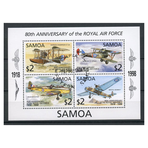 Samoa 1998 80th Anniv RAF, cto used. SGMS1033