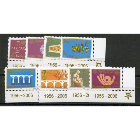 Serb & Mont 2005 Europa Stamps, u/m. SG132-39
