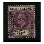 Sierra Leone 1904-05 5d Dull purple & black, cds used. SG93