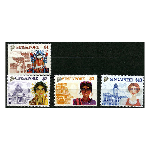 Singapore 1990 Tourism (top vals) u/m. SG633-36