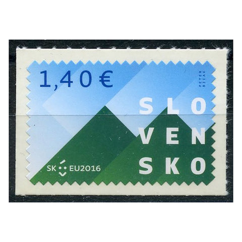 Slovakia 2016 EU Presidency, u/m. SG754 self-ad