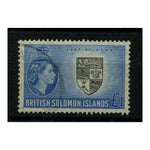 Solomon Is 1958-63 £1 Arms, fine cds used. SG96
