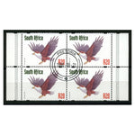 SA 1997-98 20r Fish Eagle, cto used. SG1028 x 4 marginal block