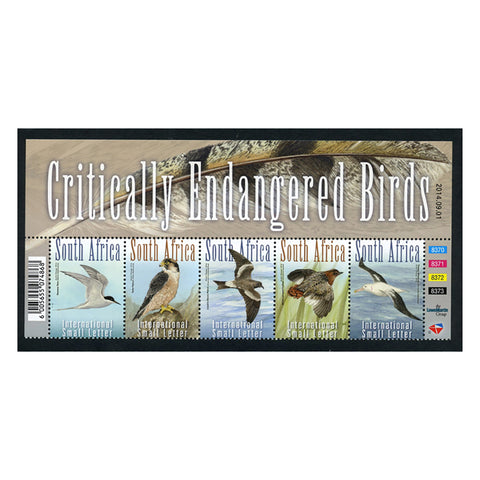 SA 2014 Endangered Birds, u/m. SG2136-40 se-tenant