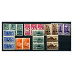 SWA 1943-44 Small War Effort set to 1/- (8v) mtd mint in units. SG123-30b