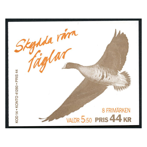 Sweden 1994 Birds Booklet (WWF) u/m. SG1758-61 x 2