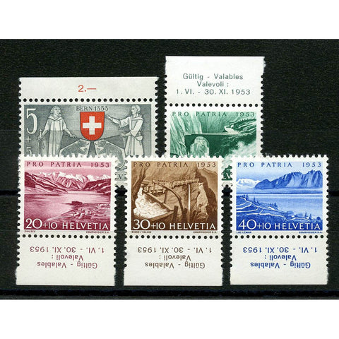 Switzerland 1953 Pro-patria (Berne), lightly mtd mint. SG541-45