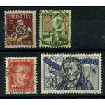 Switzerland (Pro Juv) 1927 Issue, fine cds used, couple of minute aults. SGJ40-43