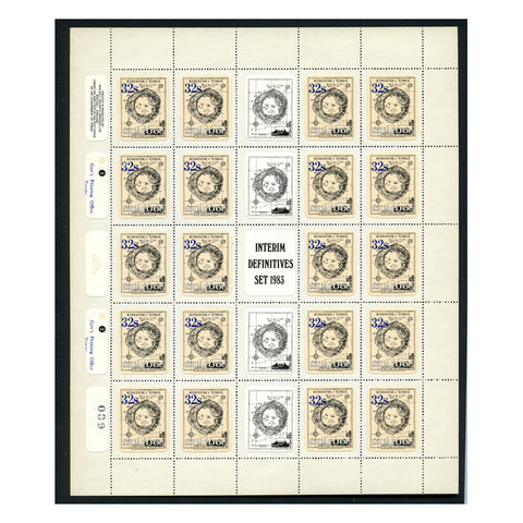 Tonga N 1983 Self-adhesive definitives, complete sheets of 20, u/m. SG19-22