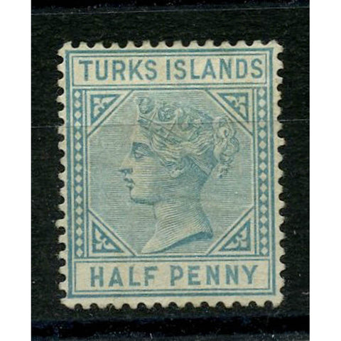 Turks Is 1882-85 _d Blue-green, die I, mint no gum. SG53