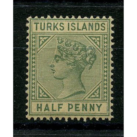 Turks Is 1893-95 _d Dull-green, mtd mint, overall tone. SG70