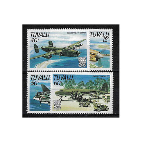 Tuvalu 1985 WWII Aircraft, u/m SG329-32