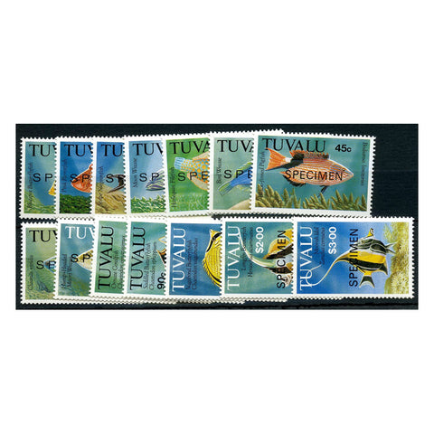 Tuvalu 1992 Fishes, u/m. SG633-46 SPECIMEN