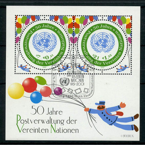 UN (Vienna) 2001 Ann of UN postal service, fine used. SGMSV341