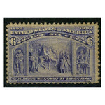 USA 1893 6c Columbus in Barcelona, mtd mint, minor gum tone. SG240