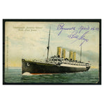 USA 1903 Picture postcard depicting the SS Kronprinz Wilhelm, posted aboard to London, franked by a 2c W